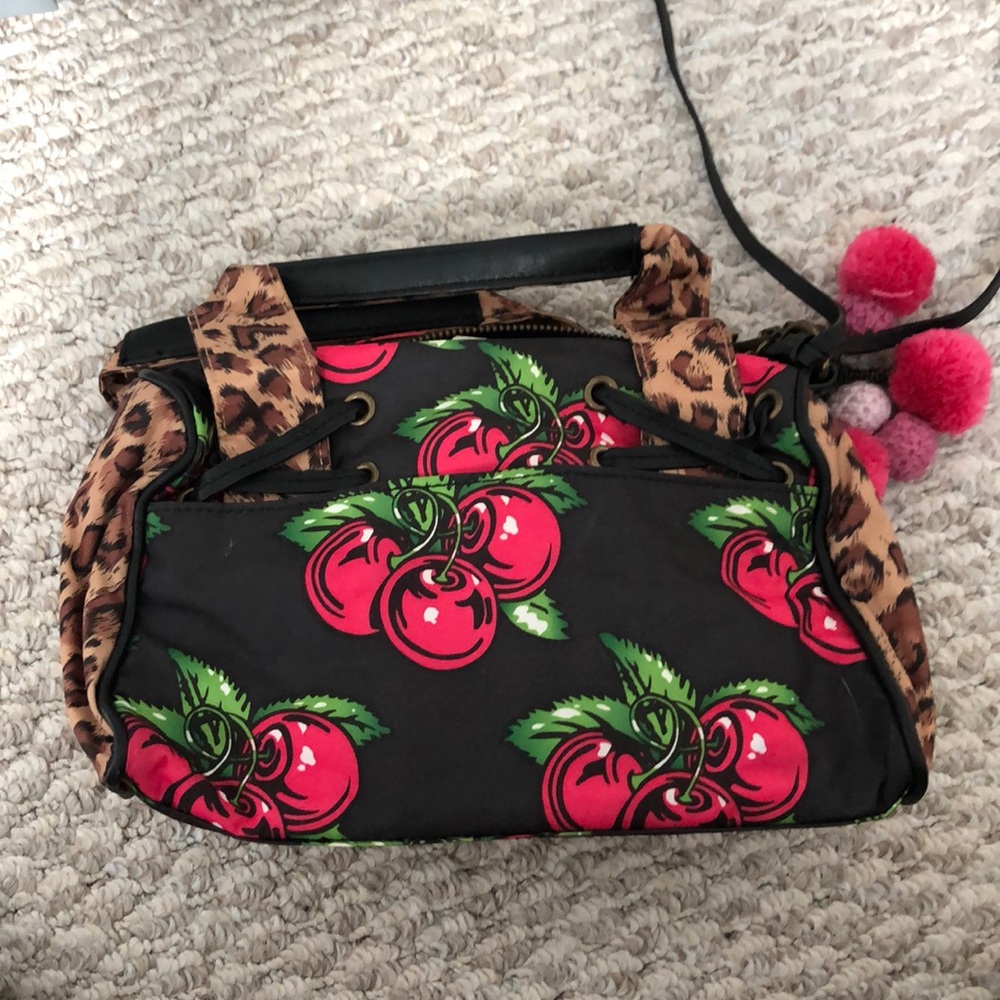 Betseyville cheetah and cherry bag